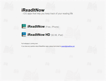 Tablet Screenshot of ireaditnow.net